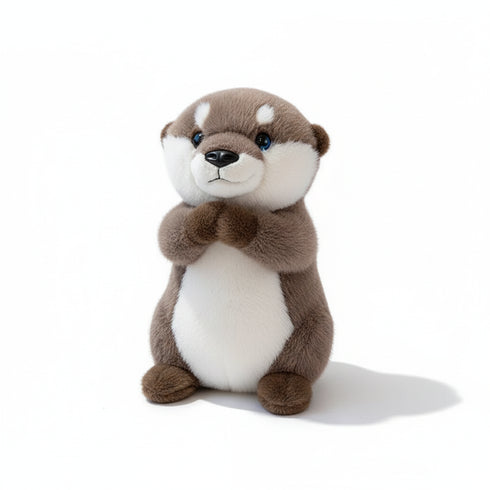 Otter Kuscheltier zum Umarmen Braun