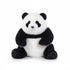 Panda Kuscheltier Sitzend Schwarz