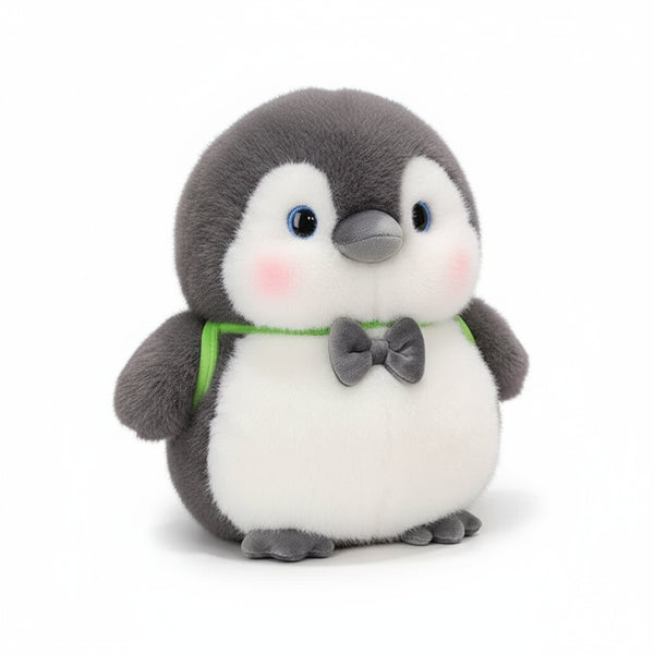 Pinguin Kuscheltier Gentleman Grau