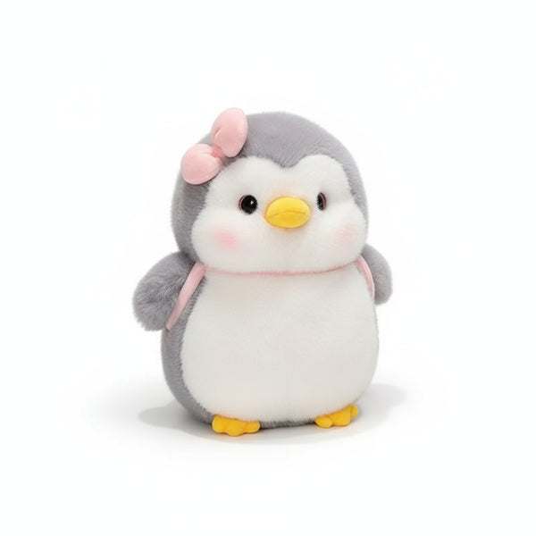 Pinguin Kuscheltier Lady Grau