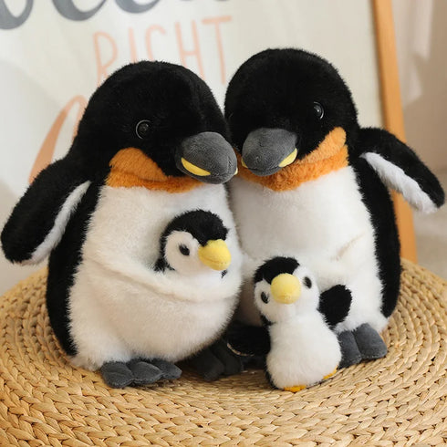 Pinguin Kuscheltier mit Baby
