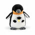 Pinguin Kuscheltier mit Baby Schwarz