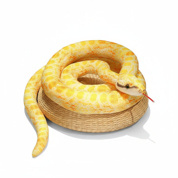 Python Kuscheltier Gelb