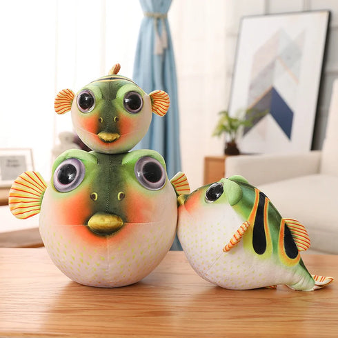 Runder Fisch Kuscheltier