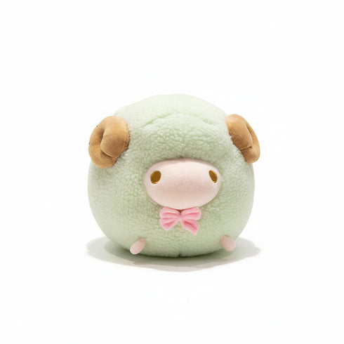 Rundes Schaf Kuscheltier Pastell Grün