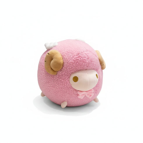 Rundes Schaf Kuscheltier Pastell Rosa