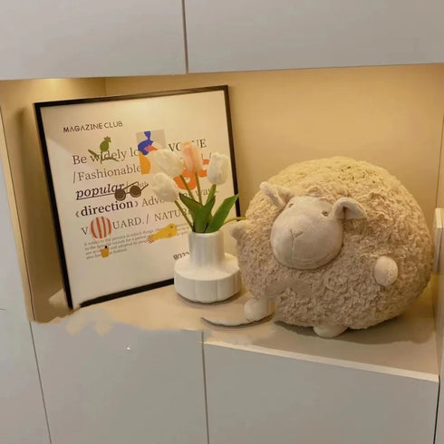 Schaf Kuscheltier Rund