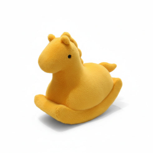 Schaukelpferd Kuscheltier Gelb