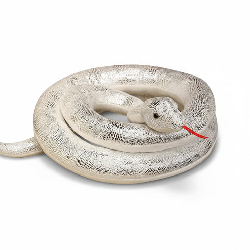 schlange kuscheltier xxl grau