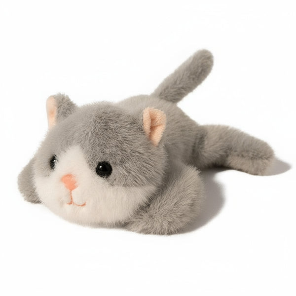 Schlummerkatze Kuscheltier Grau
