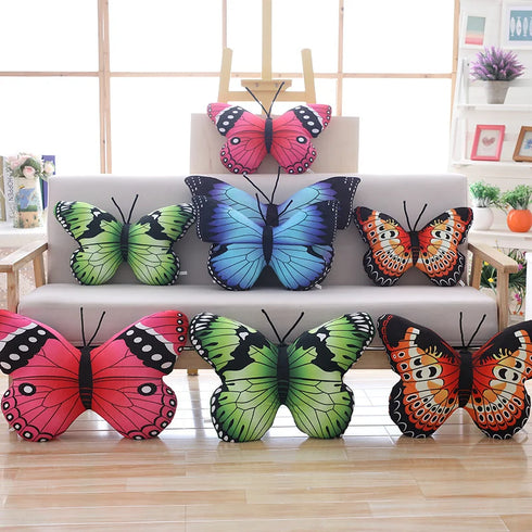 Schmetterling Kuschelkissen Bunt