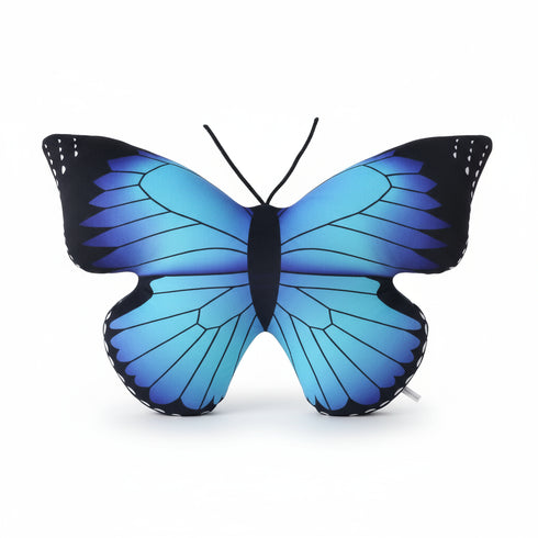 Schmetterling Kuschelkissen Bunt Blau