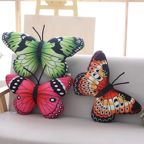Schmetterling Kuschelkissen Bunt