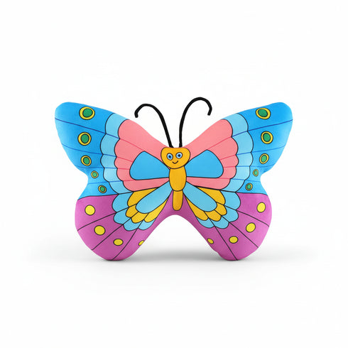 Schmetterling Kuscheltier Mehrfarbig Lila