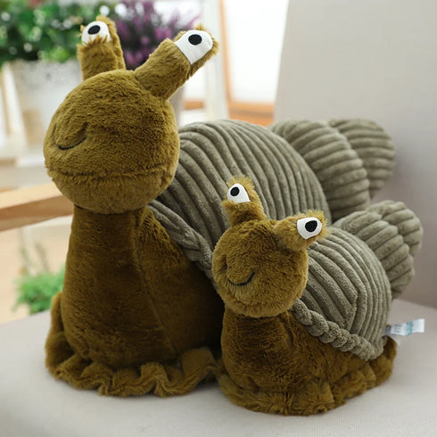 Schnecke Kuscheltier Grün