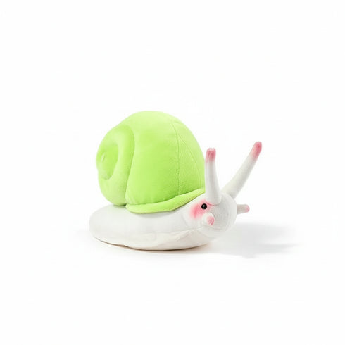 Schnecke Kuscheltier mit Grüner Schale Grün