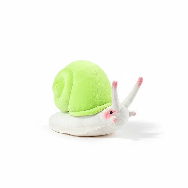 Schnecke Kuscheltier mit Grüner Schale Grün