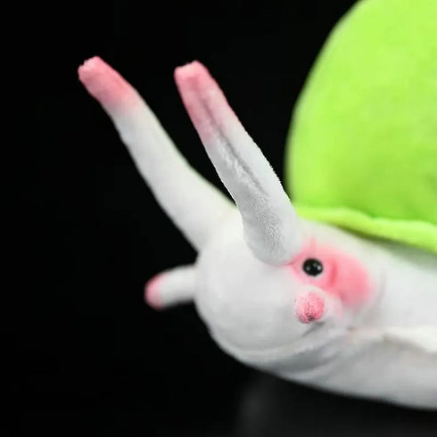 Schnecke Kuscheltier mit Grüner Schale