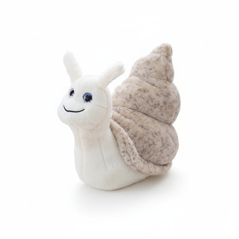 Schnecke Kuscheltier Weiß Weiß