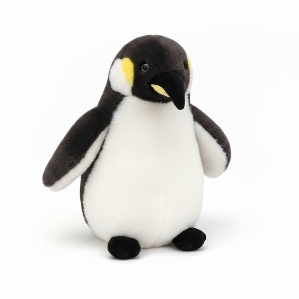 Schwarz Flauschiger Pinguin Kuscheltier
