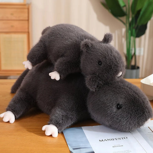 Schwarze Maus Kuscheltier