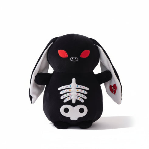 Skelett Hase Kuscheltier Schwarz