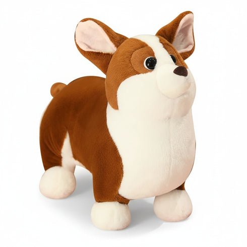 Süßes Corgi Kuscheltier Braun