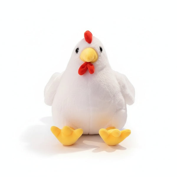 Süßes Huhn Kuscheltier Weiß