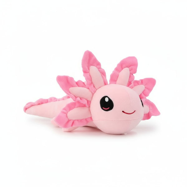 susser axolotl kuscheltier rosa