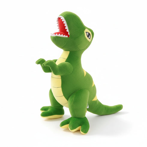 T-Rex Kuscheltier mit Zähnen Grün