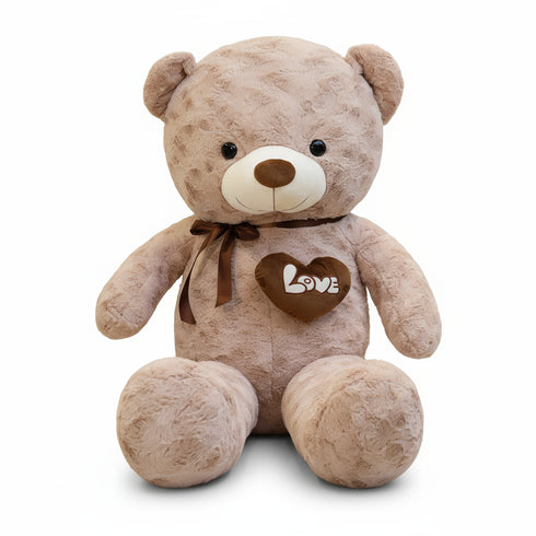 TeddyBär XXL mit Herz Beige