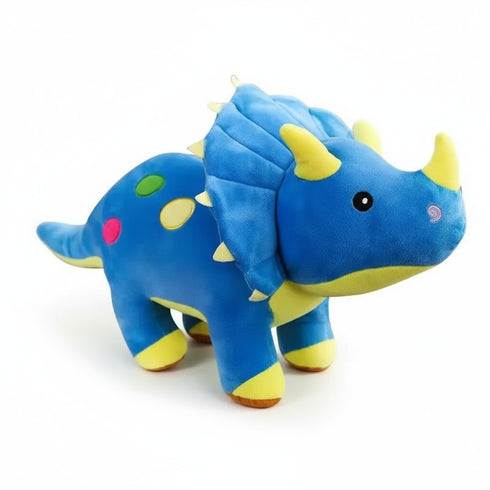 triceratops kuscheltier blau