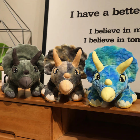 Triceratops Plüschtier Bunt