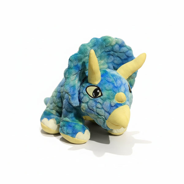 Triceratops Plüschtier Bunt Blau