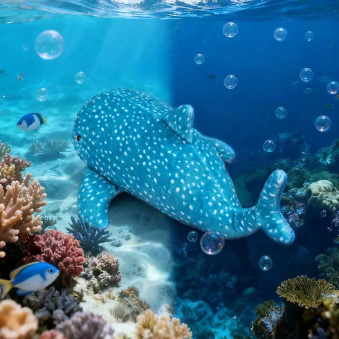 Walhai Kuscheltier Blau