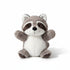 Waschbär Kuscheltier mit Freches Grinsen Grau
