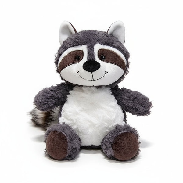 Waschbär Kuscheltier mit Freches Grinsen Schwarz