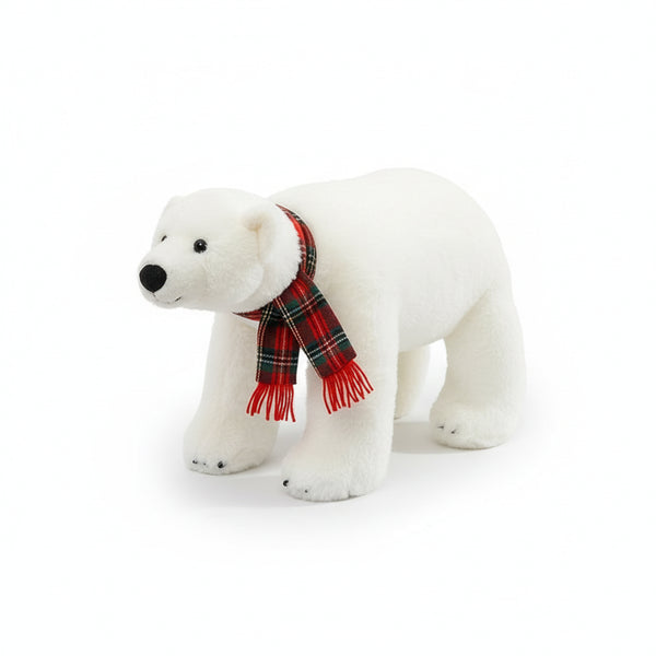 Weihnachts-Eisbär Kuscheltier Rot