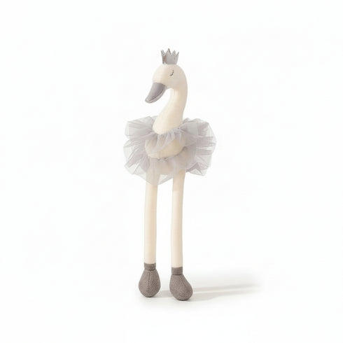 Weiß Flamingo Kuscheltier Grau