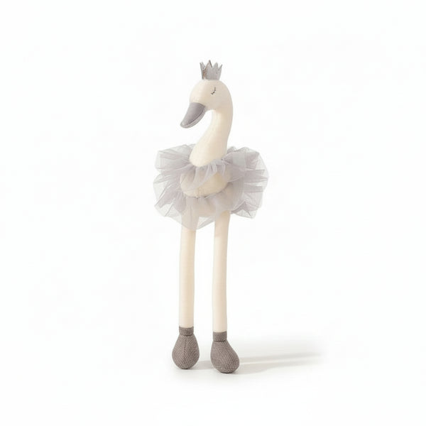 Weiß Flamingo Kuscheltier Grau