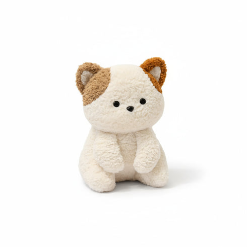 Weiß Flauschi Katze Kuscheltier