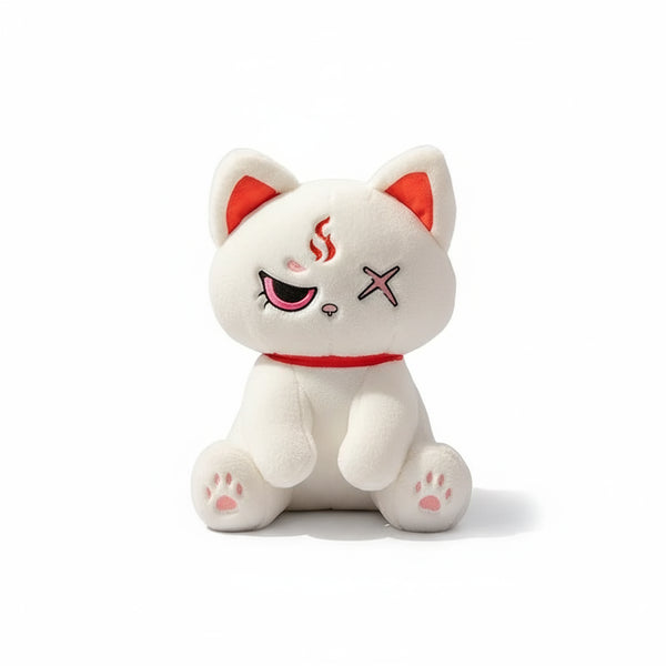 Weiß Rebellische Katze Kuscheltier