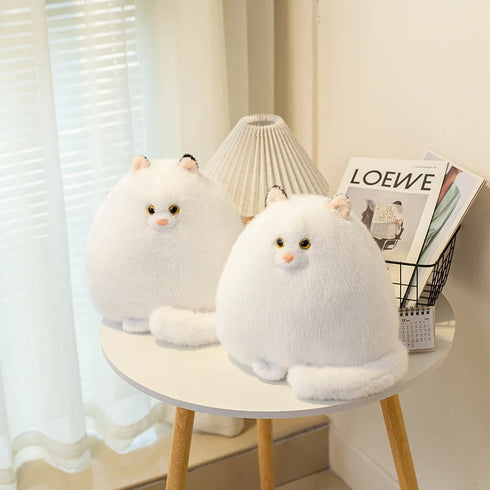 Weiße Katze Kuscheltier