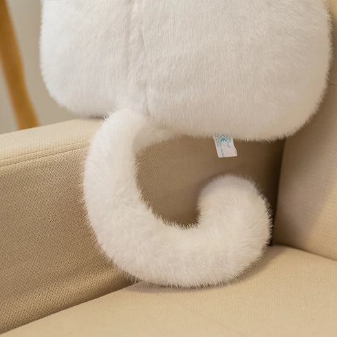 Weiße Katze Kuscheltier