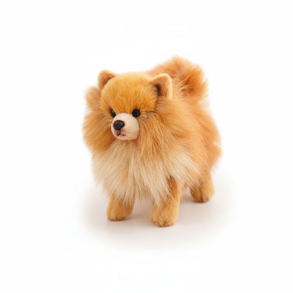 Zwergspitz Kuscheltier Braun