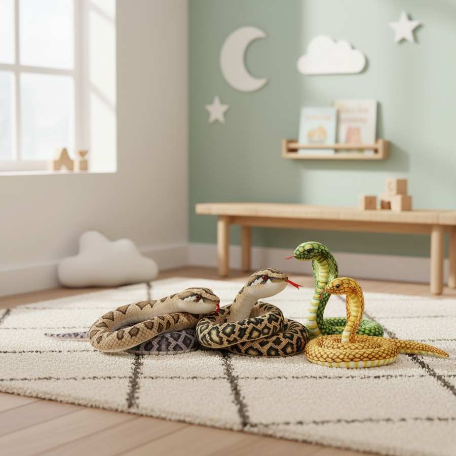 Schlange Kuscheltier